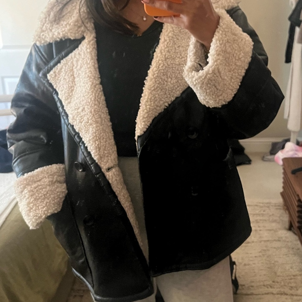 Free People Kaja Vegan Bonded Peacoat - Picture 15 of 16
